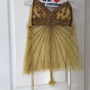 Halter top with in laid beads